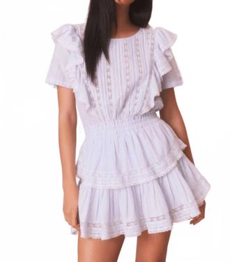 LoveShackFancy Natasha Mini Dress In Vintage Voyage