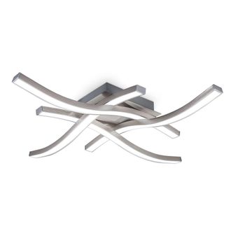 B.K.Licht B.k.licht Plafoniera Led, Luce Bianca Neutra 4000k, Led Integrati 17w 1.520lm, Dimensione 42,5x42,5x7cm, Lampada Da Soffitto Per Salotto O Cucina, Lam
