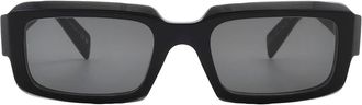 Prada Dark Grey Rectangular Mens Sunglasses PR 27ZS 16K08Z 54
