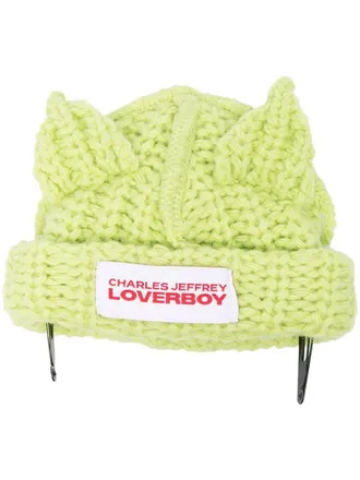 Charles Jeffrey Loverboy Muts met logopatch - Groen