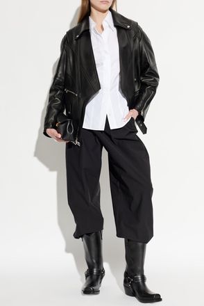 Givenchy Lamb Leather Jacket, Womens, Black