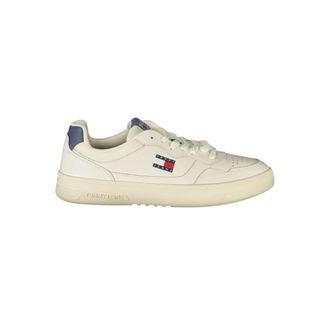Tommy Hilfiger Sneakers, male, White, Size: 12 US White Leather Men Sneaker