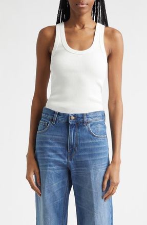 Haikure Gem Rib Cotton Tank in Off White at Nordstrom, Size X-Large