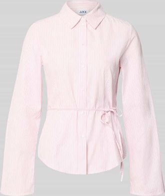 Jack & Jones Regular Fit Bluse mit Bindeg&uuml;rtel Modell CARO in Hellrosa, Gr&ouml;&szlig;e XL