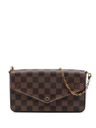 Louis Vuitton 2018 Damier Ebene Pochette Felicie crossbody bag - Brown