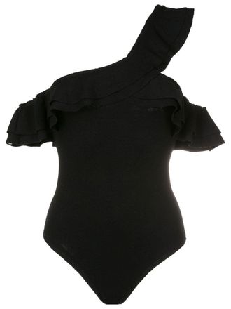 Clube Bossa Costume intero Maiô Bresse con spalle scoperte - Nero