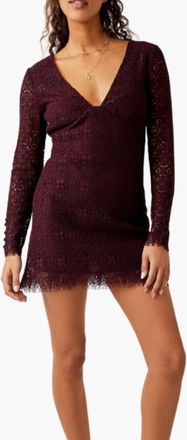 Free People Honey Mini Dress In Potent Purple