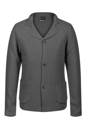 19V69 Mens Cardigan Grey JOEY DARK Fabric - Size Large