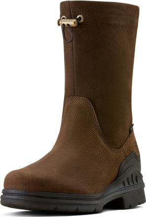 Ariat Womens Barnyard Brooke Waterproof Boots in Vintage Brown, B Medium Width, Size 4.5, by Ariat