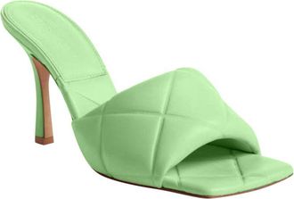 Bottega Veneta Green BV Lido Mules Size 37.5