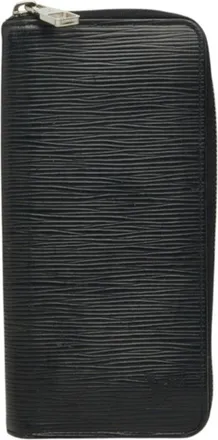 Louis Vuitton Black Noir Leather Coin Purse/Coin Case (Pre-Owned)