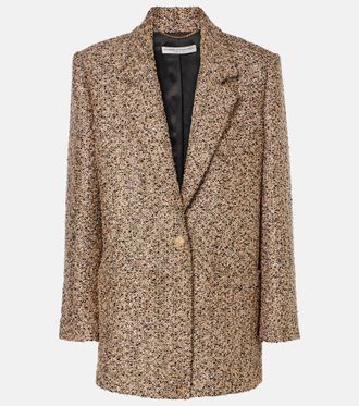 Alessandra Rich Oversized tweed lame blazer