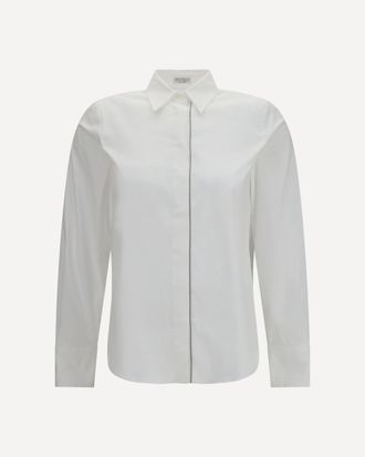 Brunello Cucinelli Stretch cotton poplin Shirt Female M