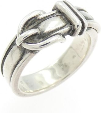 Herm&egrave;s Silver 925 Band Ring (Pre-Owned)