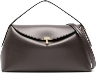 Toteme T-Lock Leather Clutch