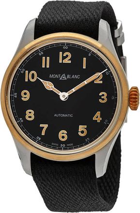 Montblanc 1858 Automatic Black Dial Mens Watch 117832