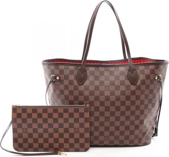 Louis Vuitton Brown Cerise Ebene Coated Canvas Pvc Damier Canvas Leather Handbag Pouch Tote Bag (Pre-Owned)