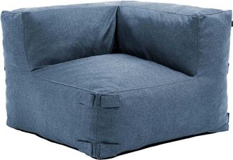 Oviala Oviala - Sillón esquinero para sofá modular azul pacífico - Mixi
