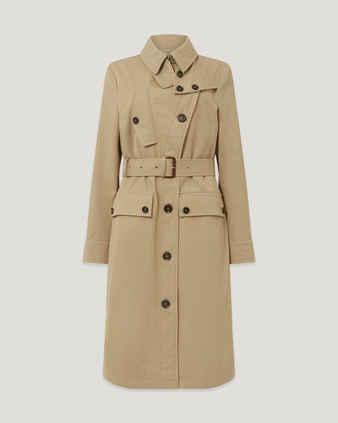 Cappotto Trench Tt Donna Gabardine Stormcoat Sabbia Chiaro 40