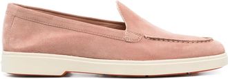 Santoni suede loafers - Pink