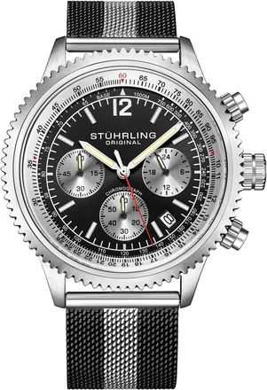 St&uuml;hrling Monaco Chronograph Quartz Black Dial Mens Watch M17132