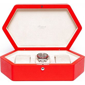Rapport London PORTOBELLO THREE WATCH BOX in Red at Nordstrom