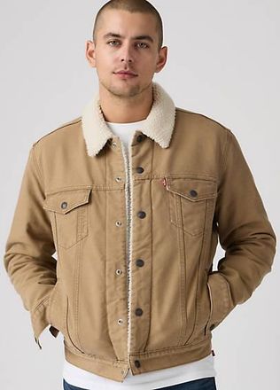 Levi's Type III Sherpa Trucker Jacket - Mens - 2XL - Brown