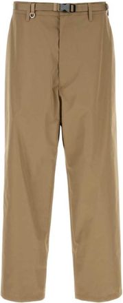 Prada Beige Flat Front Pants