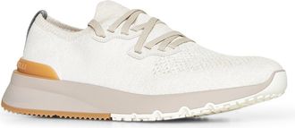 Brunello Cucinelli Knit Cotton Sneakers - Beige