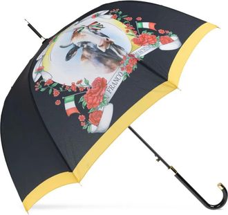 Moschino Ombrello con stampa - Nero