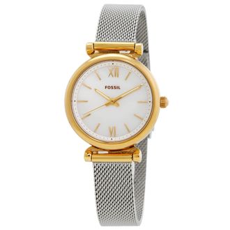 Fossil Carlie Quartz Mother of Pearl Dial Ladies Watch ES5463
