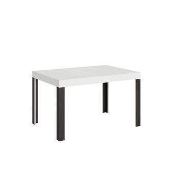 Itamoby Mesa extensible 90x140/244 cm efecto madera fresno blanco, hierro