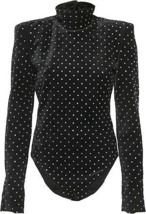 Saint Laurent Body con cristalli - Nero
