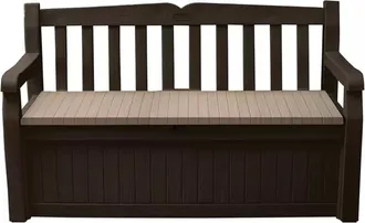 Keter Panchina Cassapanca eden Storage Bench In Resina Marrone, 140x60x84 Cm