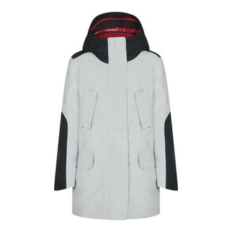 Save The Duck Hero Gore-Tex Hooded Coat in Lunar Grey/Black Women