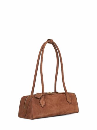 Alaia Womens Shoulder Bag Le Teckel Camel Calf Leather