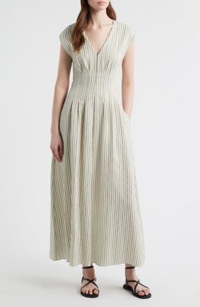Rag & Bone Ines Variegated Stripe Maxi Dress in Cream Stripe at Nordstrom, Size 00