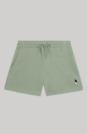 Dalix Womens Astronaut Midweight Washed Fleece Shorts in Sage at Nordstrom, Size Xx-Large