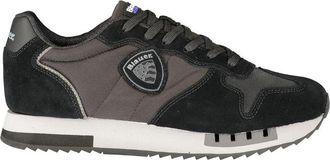 Blauer Black Polyester Athletic Mens Sneakers