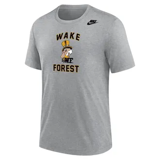 Nike Wake Forest Demon Deacons Nike Mens Football Tri-Blend T-Shirt in Grey | M21372P396WKFU-DGH