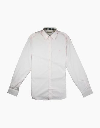 Burberry Mens Burberry Cambridge Long Sleeve Shirt Pink - Size: Regular/36