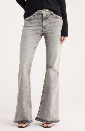 AG - Adriano Goldschmied Low Rise Flare Leg Jeans in Shaded Moonwash at Nordstrom Rack, Size 25