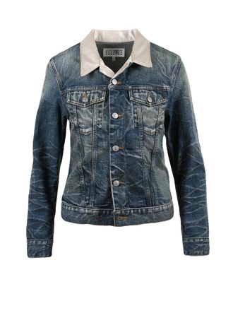 Maison Margiela Blue Cotton Denim Jacket