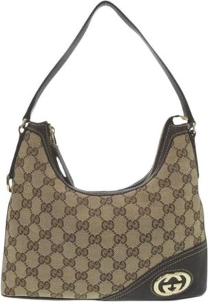 Gucci Pre-owned Shoulder Bags, female, Brown, Size: ONE SIZE Pre-owned Vintage Shoulder Bag