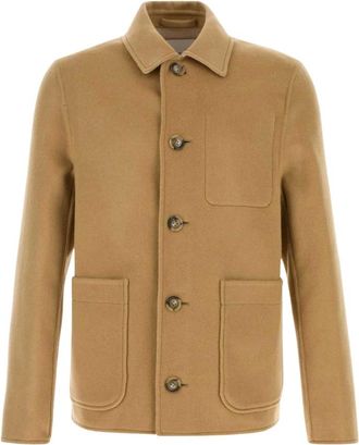 Ami Giacca in Lana e Cashmere con Bottoni - - Jackets - Uomo - Beige - M