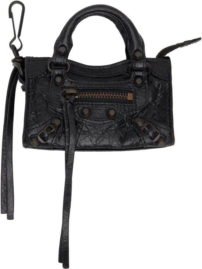 Balenciaga Black Le City Micro Bag Charm from $895.00 - on