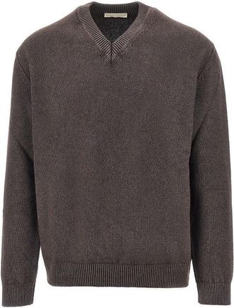 Daniele Fiesoli Upcycled cashmere V-neck sweater Man XL