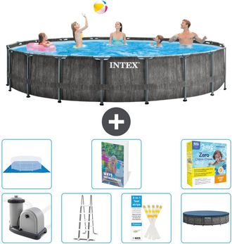 Intex Piscina Prism Frame Redonda - 549x122 Cm - 8-piezas S546
