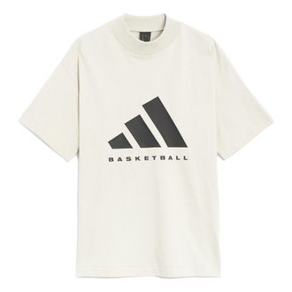 adidas Basketball Logo Tee White IR8491