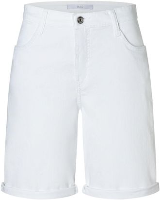 MAC Broeken Bermudas MAC, Damen, Gr. 34, N-Gr, weiss (wei&szlig; denim), Denim/Jeans, Obermaterial: 85% Baumwolle, 13% Polyester, 2% Elasthan, gerade, Hosen Bermudas, a